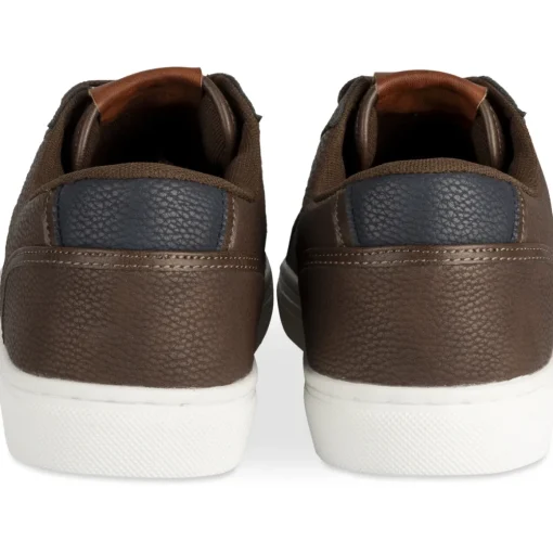 Baskets MARRON Homme Motif Multicolore Lacets