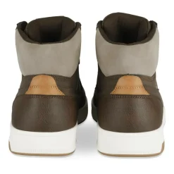 Baskets MARRON Homme Motif Uni Lacets