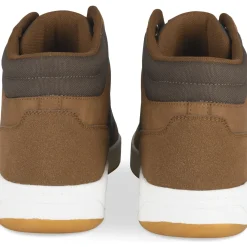 Baskets MARRON Homme Motif Uni Lacets