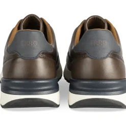 Baskets MARRON Homme Motif Uni Lacets