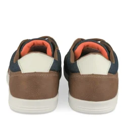 Baskets MARRON Homme Motif Uni Lacets