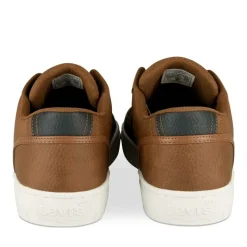 Baskets MARRON Homme Motif Uni Lacets