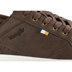 Baskets MARRON Homme Motif Multicolore Lacets