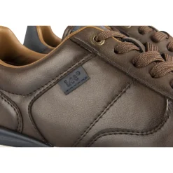Baskets MARRON Homme Motif Uni Lacets