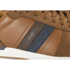 Baskets MARRON Homme Motif Uni Lacets