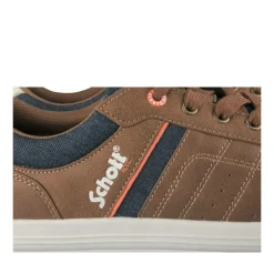 Baskets MARRON Homme Motif Uni Lacets