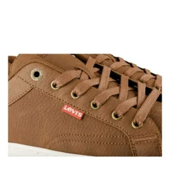 Baskets MARRON Homme Motif Uni Lacets