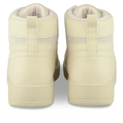 Baskets Montante BEIGE Femme Motif Uni Lacets