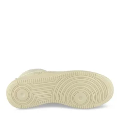 Baskets Montante BEIGE Femme Motif Uni Lacets