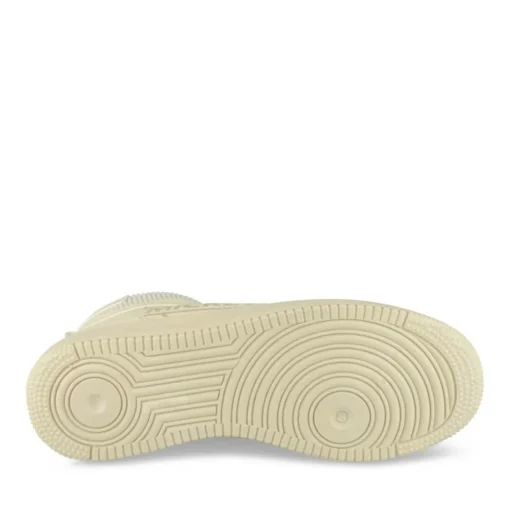 Baskets Montante BEIGE Femme Motif Uni Lacets