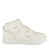Baskets Montante BLANC Femme Motif Uni Lacets