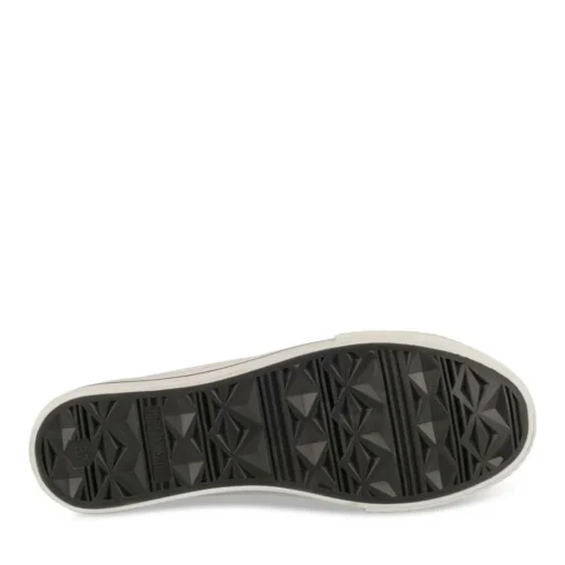 Baskets Montante BLANC Femme Motif Uni Lacets