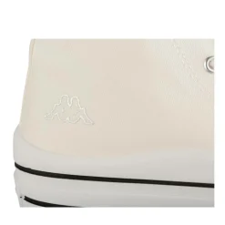 Baskets Montante BLANC Femme Motif Uni Lacets