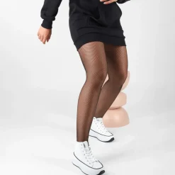 Baskets Montante BLANC Femme Motif Uni Lacets