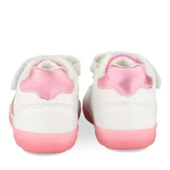 Baskets Montante BLANC Fille Motif Etoiles Scratch