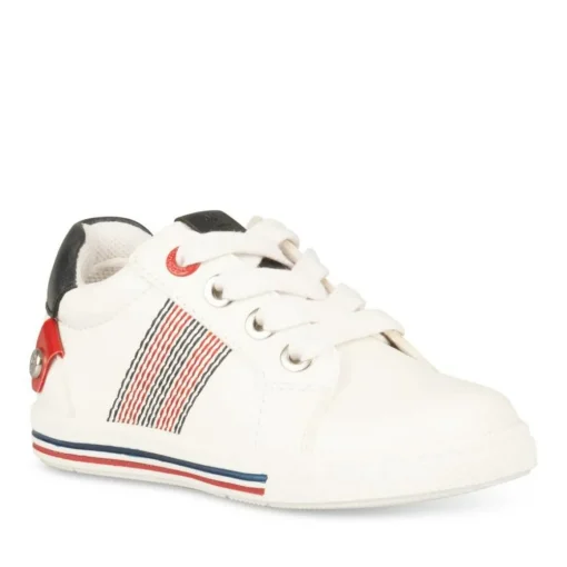 Baskets Montante BLANC Garçon Lacets