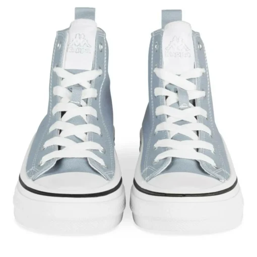 Baskets Montante BLEU Femme Motif Uni Lacets