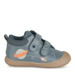 Baskets Montante BLEU Garçon Motif Multicolore Scratch