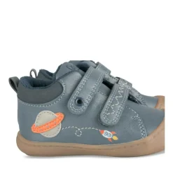 Baskets Montante BLEU Garçon Motif Multicolore Scratch