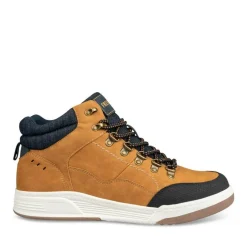 Baskets Montante COGNAC Homme Motif Uni Lacets