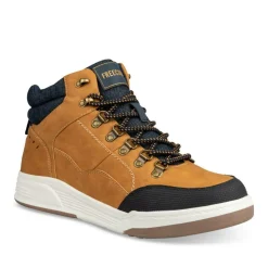 Baskets Montante COGNAC Homme Motif Uni Lacets