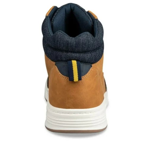 Baskets Montante COGNAC Homme Motif Uni Lacets