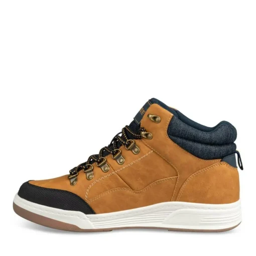 Baskets Montante COGNAC Homme Motif Uni Lacets