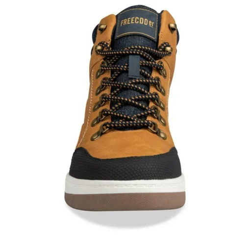 Baskets Montante COGNAC Homme Motif Uni Lacets