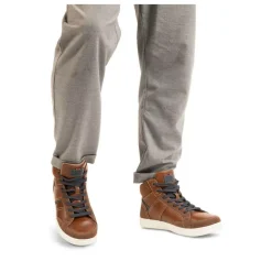 Baskets Montante COGNAC Homme Motif Uni Lacets