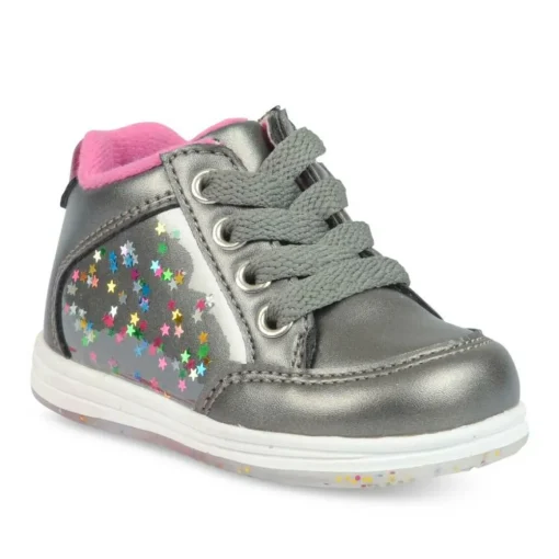Baskets Montante GRIS Fille Lacets