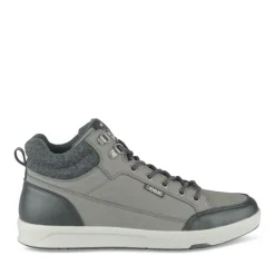 Baskets Montante GRIS Homme Motif Uni Lacets