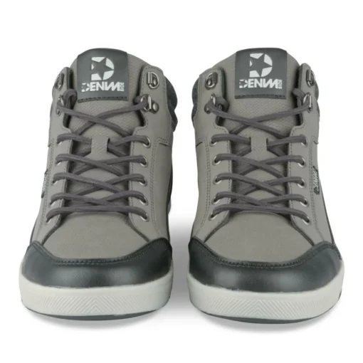 Baskets Montante GRIS Homme Motif Uni Lacets