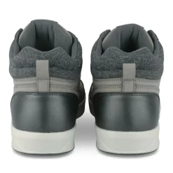 Baskets Montante GRIS Homme Motif Uni Lacets