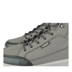 Baskets Montante GRIS Homme Motif Uni Lacets