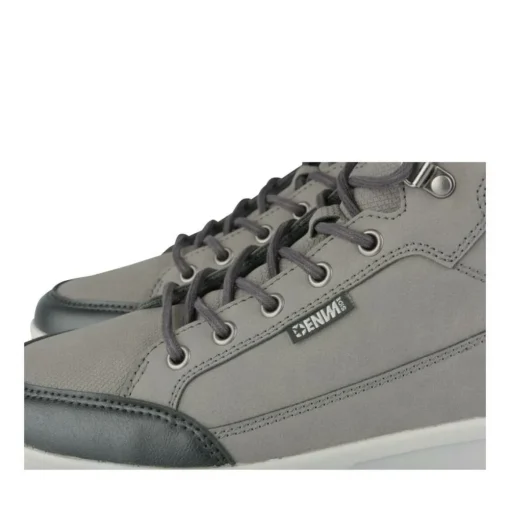 Baskets Montante GRIS Homme Motif Uni Lacets