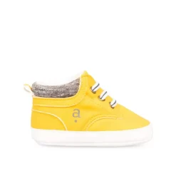Baskets Montante JAUNE Garçon Elastique