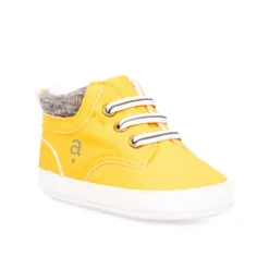 Baskets Montante JAUNE Garçon Elastique