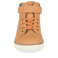 Baskets Montante JAUNE Garçon Motif Uni Scratch