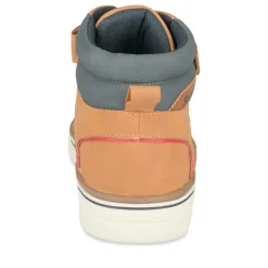 Baskets Montante JAUNE Garçon Motif Uni Scratch