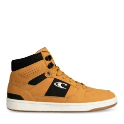 Baskets Montante JAUNE Homme Motif Uni Lacets
