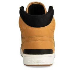 Baskets Montante JAUNE Homme Motif Uni Lacets