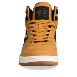 Baskets Montante JAUNE Homme Motif Uni Lacets