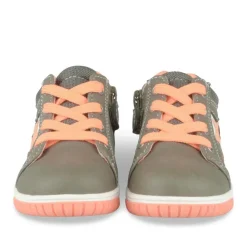 Baskets Montante KAKI Garçon Motif Etoiles Fermeture éclair