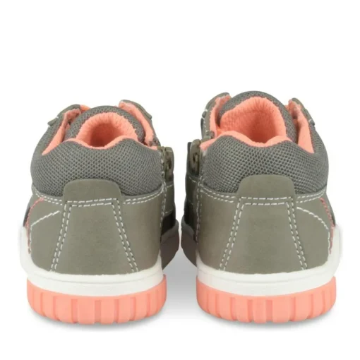 Baskets Montante KAKI Garçon Motif Etoiles Fermeture éclair