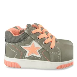Baskets Montante KAKI Garçon Motif Etoiles Fermeture éclair