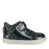 Baskets Montante MARINE Fille Motif Vernis Scratch