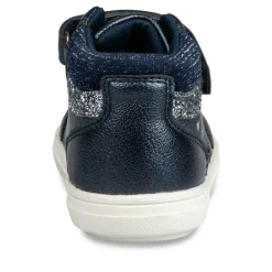 Baskets Montante MARINE Fille Motif Uni Scratch