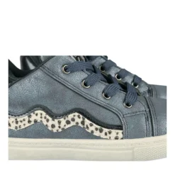 Baskets Montante MARINE Fille Motif Animal Lacets