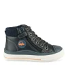 Baskets Montante MARINE Garçon Motif Uni Lacets