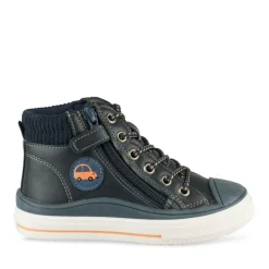 Baskets Montante MARINE Garçon Motif Uni Lacets